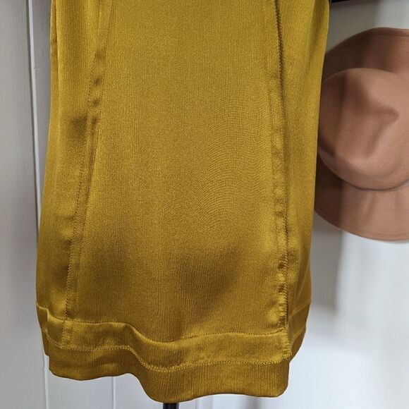 Diane Von Furstenberg Gold 💯% Silk Top 10 Fairy Whimsical Princess Boho - Picture 9 of 10